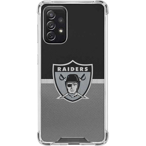 NFL Las Vegas Raiders Vintage Galaxy A72 5G Clear Case